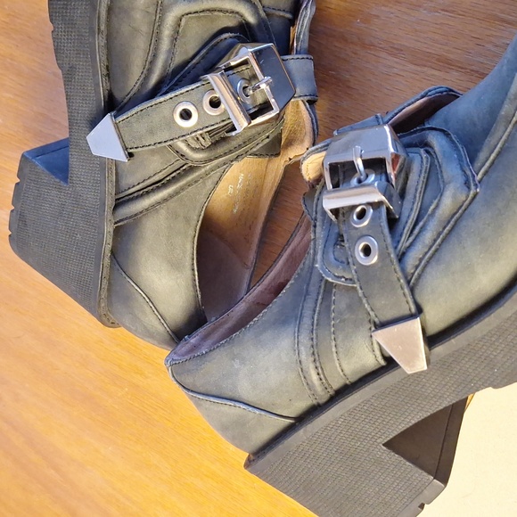 Pre-owned Jeffrey Campbell Havana Last Platform Lofers w/ buckles - Picture 10 of 10